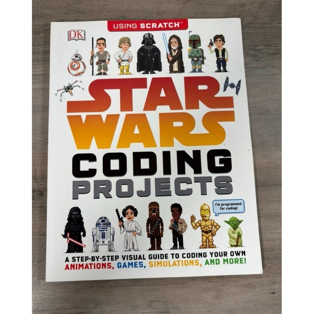 DK LEGO Book Slipcase Set & Star Wars Coding Projects Scratch Visual Guide 2pk